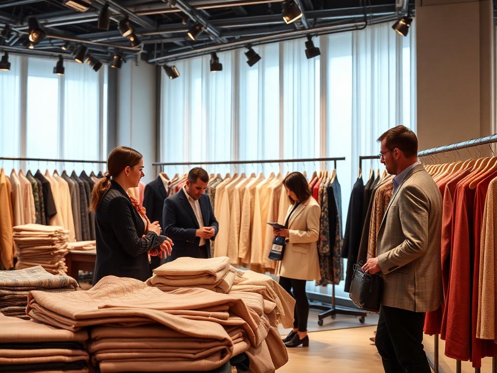 Textile industry professionals travelling to the Première Vision fair in Paris