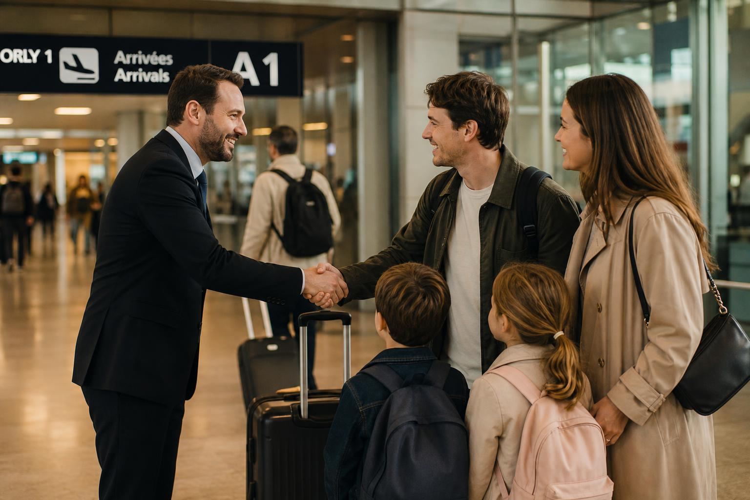Private chauffeur transfer from Orly airport to Paris
